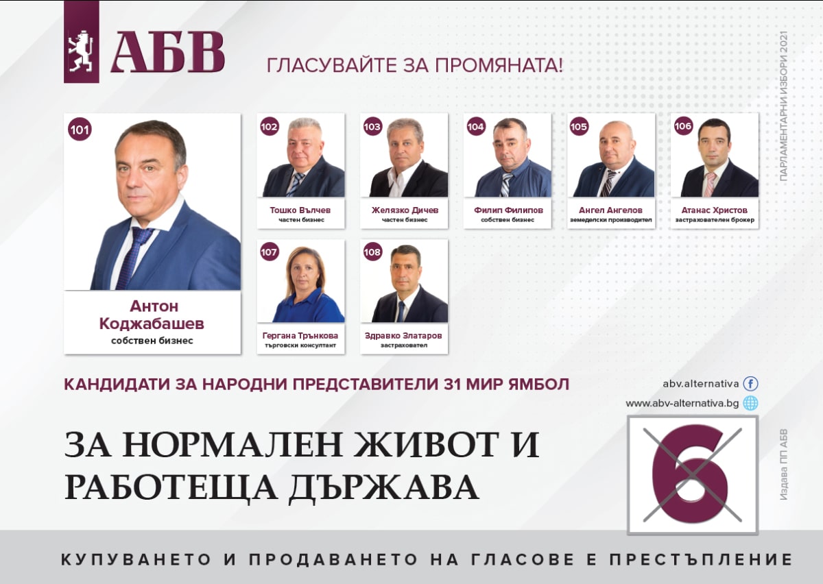 Листа област Ямбол